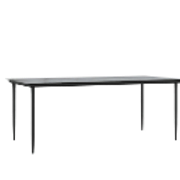 Tavoli da Esterno  Nero Metallo Grande Robusto Tavolo da Esterno 42003297