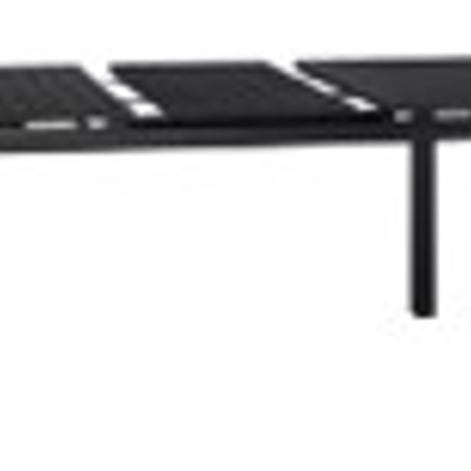 Tavolo da Giardino Estensibile  Anthracite (140-210)x90x73 cm Acciaio 42010363