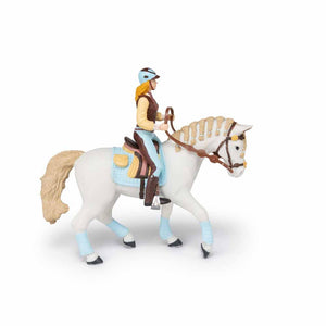 Papo - Trendy riding women`s horse blue