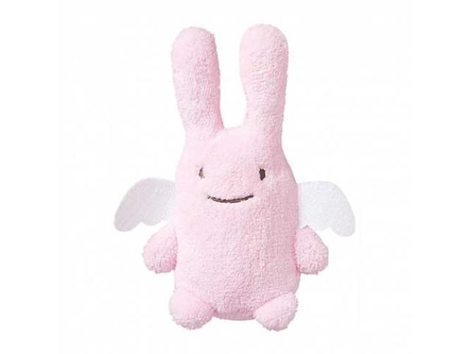 Trousselier - Angel Bunny Comforter with Rattle Pink Flowers 20Cm