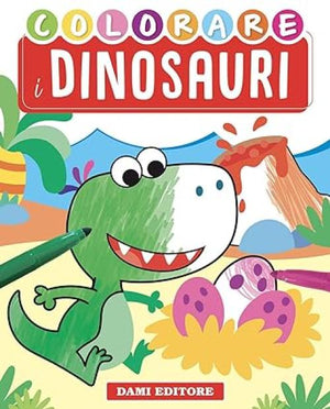 Libro da colorare-Colorare i dinosauri-Dami Editore-Eta 4+