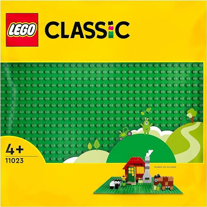 LEGO Classic Base Verde, Tavola per Costruzioni Quadrata con 32x32 Bottoncini, Piattaforma Classica per Mattoncini per C