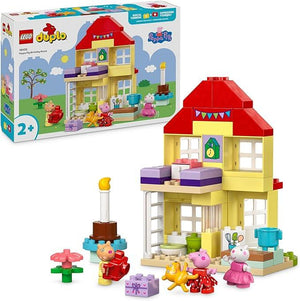 LEGO DUPLO La Casa del Compleanno di Peppa Pig, Giochi Creativi per Bambine e Bambini da 2 Anni in su con 3 Personaggi,