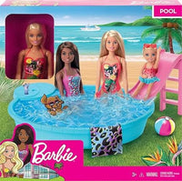 Barbie Playset Bambola con Piscina e Accessori-Mattel-Eta 3+