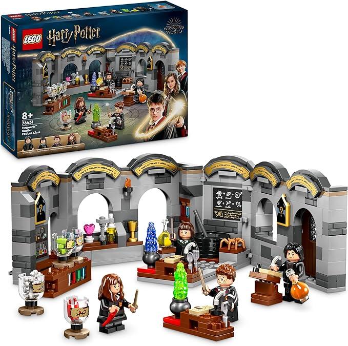 LEGO Harry Potter Castello di Hogwarts: Lezione di Pozioni, Aula Giocattolo da Costruire per Corso di Magia, Giochi per