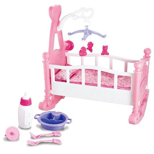 Bambole-Birby, culla con accessori per bambole-Hungary Toy-Etan 3+