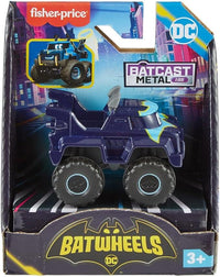 DC Batwheels Buff The Bat-Truck - Veicolo in scala 1:55,Fisher Price, Eta 3+