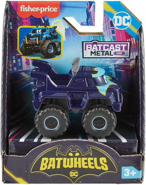 DC Batwheels Buff The Bat-Truck - Veicolo in scala 1:55,Fisher Price, Eta 3+
