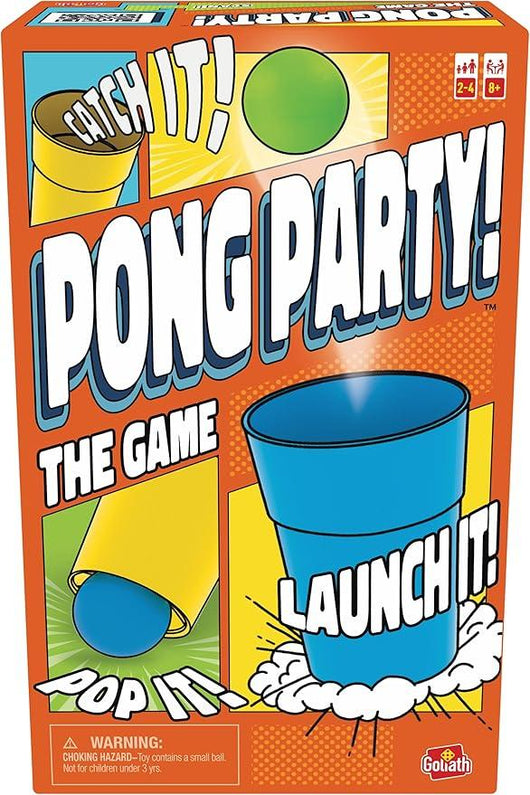 Pong Party ,Gioco divertente,Rompere, lanciare e prendere , Sfida in famiglia o con gli amici,Goliath,Eta 8+