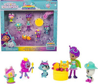 Gabby`s Dollhouse Tema con Gabby Girl, 5 Personaggi Gatto, Giocattoli da Surprise e Accessori per la casa delle Bambole