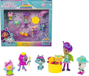 Gabby`s Dollhouse Tema con Gabby Girl, 5 Personaggi Gatto, Giocattoli da Surprise e Accessori per la casa delle Bambole