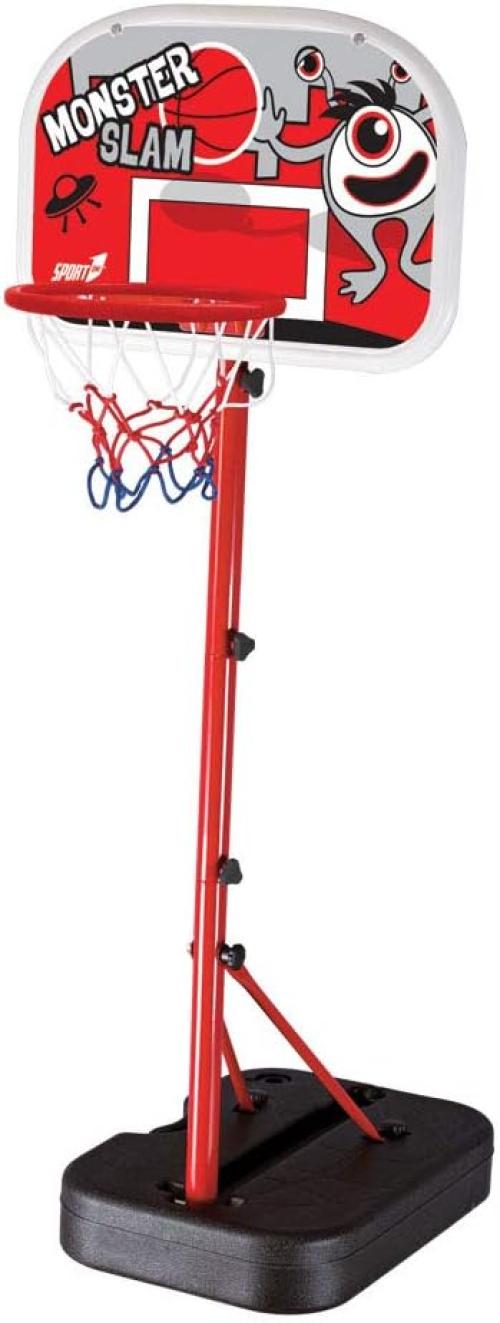 Sport1 Monster Slam, Piantana Basket Trasportabile Ragazzo, Nero, 138/160 cm,Mandelli, Eta 5+
