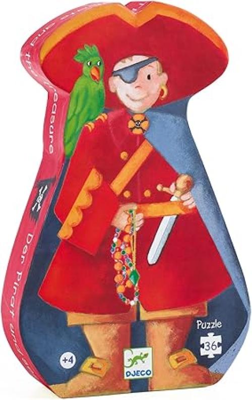Puzzle Il pirata e il suo tesoro 36 pezzi,Djeco,Eta 4+