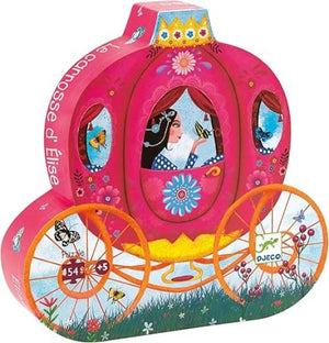 Puzzle La carrozza di Elisa 54 pezzi,Djeco,Eta 5+