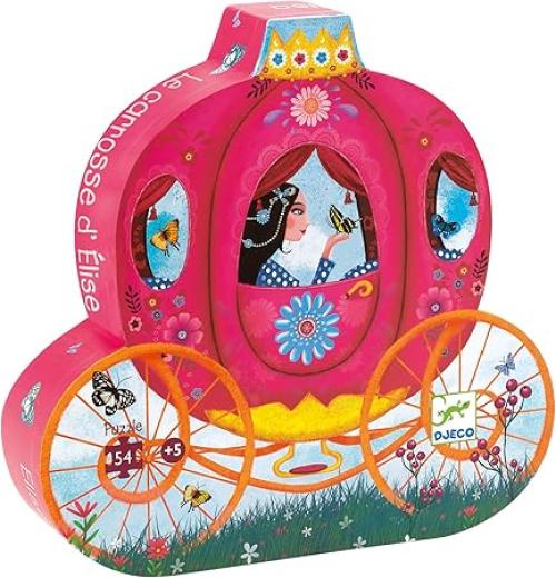 Puzzle La carrozza di Elisa 54 pezzi,Djeco,Eta 5+