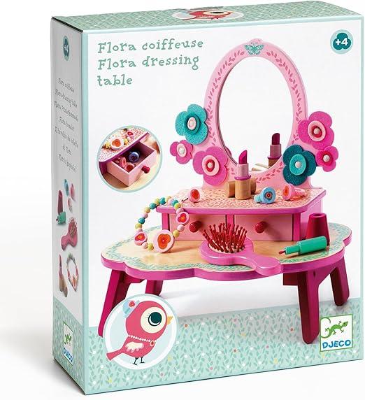 La Specchiera di Flora, specchiera giocattolo in legno,Djeco,Eta 4+