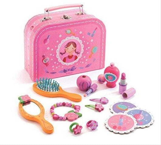 My Vanity,Valigetta trucchi e gioielli in legno,Djeco,Eta 4+