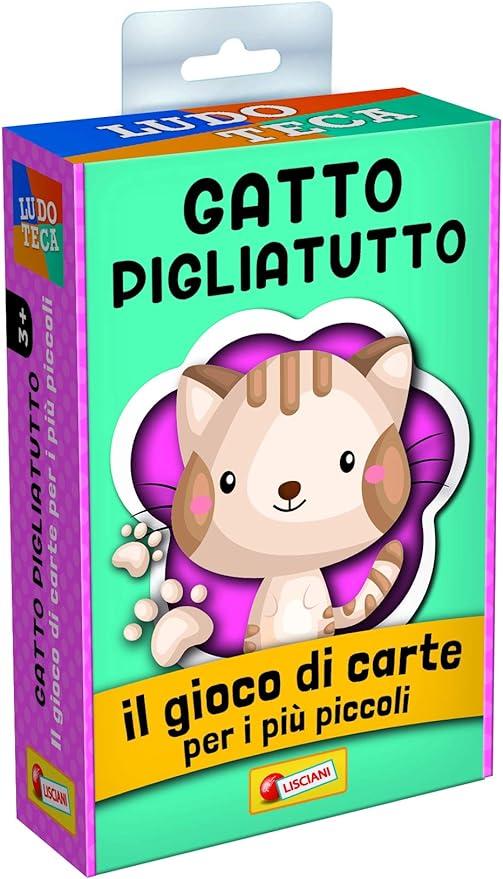 Ludoteca Le Carte dei Bambini Gatto Piglia Tutto Gioco di Societa,Lisciani,Eta 3+