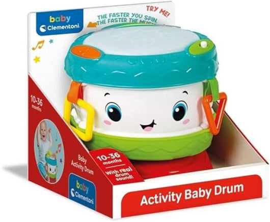 Baby Baby Drum, Tamburo Bambino,Centro attivita Interattivo, Strumento Musicale per Bambini con LED e Melodie Divertent