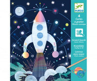 Carte da grattare missione cosmica,Djeco,Eta6-10 anni
