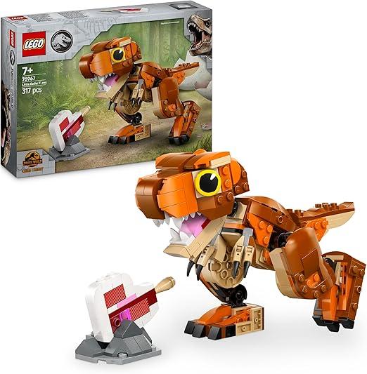 LEGO Jurassic World Little Eatie: T. Rex, Dinosauro Giocattolo con Mascella Apribile, Testa, Coda, Braccia e Gambe Mobil