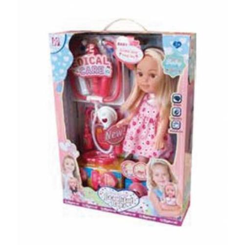 MammAmore Beautiful Baby Dottoressa,Bambola con 10 acessori,Migliorati,Eta 3+