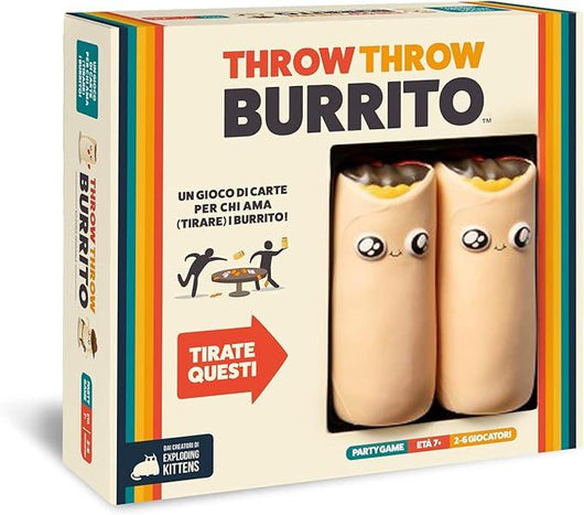 Throw Throw Burrito - Divertente Gioco da Tavolo, con Due Burrito Squishy, 2-6 Giocatori,Asmodee