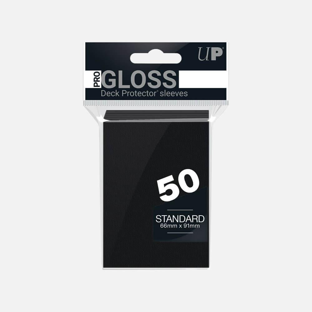 Ultra Pro Card Sleeves - Standard Size PRO-Gloss x 50 - Nero