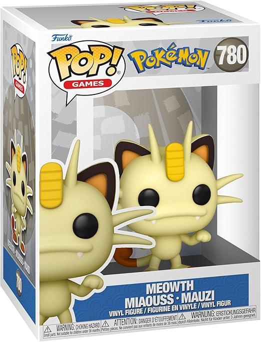 Funko Pop! Games: Pokemon - Meowth - Figura in Vinile da Collezione ,Eta 3+
