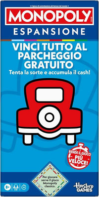 Monopoly, ESPANSIONE Vinci tutto al Parcheggio Gratuito, per giocare serve il gioco Monopoly classico,Hasbro,Eta 8+