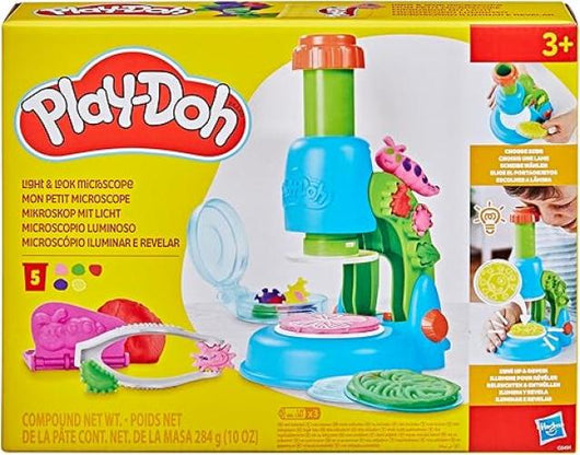 Play Doh, Microscopio luminoso,Hasbro,Eta 3+