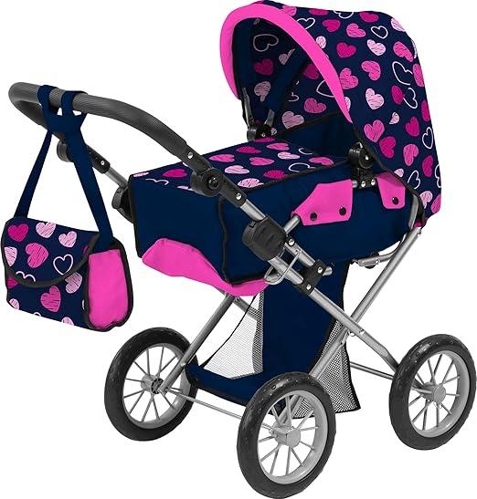 Amia - Carrozzina per bambole, con custodia,Vedes,Eta 3+