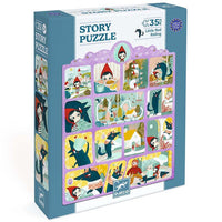 Story Puzzle,Cappuccetto Rosso,35 pezzi,Djeco,Eta 3+