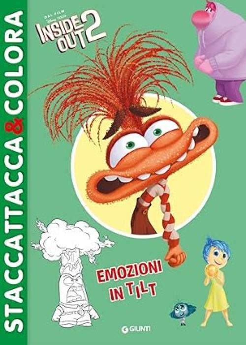 Emozioni in tilt. Inside Out 2. Staccattacca&colora. Con adesivi. Ediz. a colori,Giunti