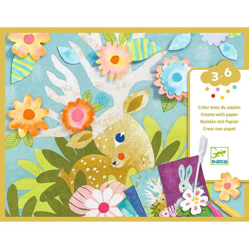Kit creativo,Crea con la carta,Djeco,Eta 3-6 anni