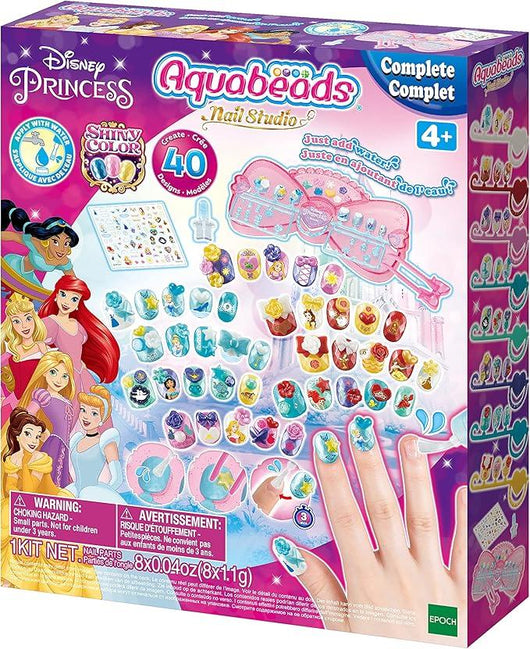 Aquabeads Nail Studio , Disney Princess,Epoch ,Eta 4+