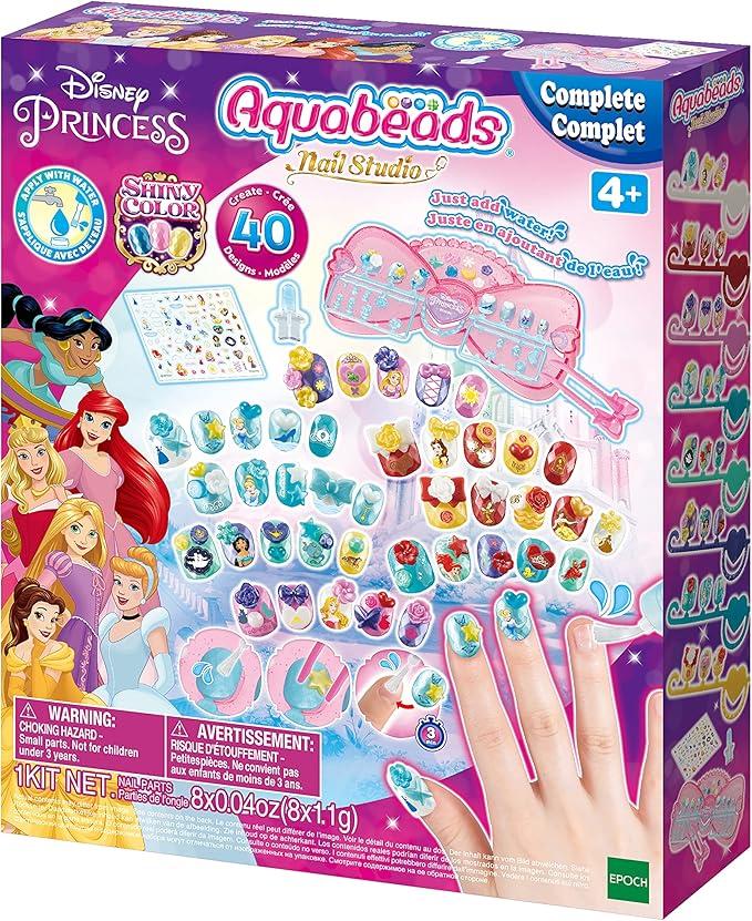 Aquabeads Nail Studio , Disney Princess,Epoch ,Eta 4+