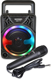 Mini Speaker Wireless con Microfono e Luci RGB, 125x125x180mm, Funzione Radio,Bontempi