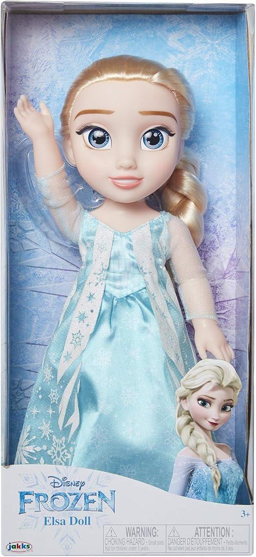 Disney Frozen,Bambola Elsa 38 cm,Jakks,Età3+
