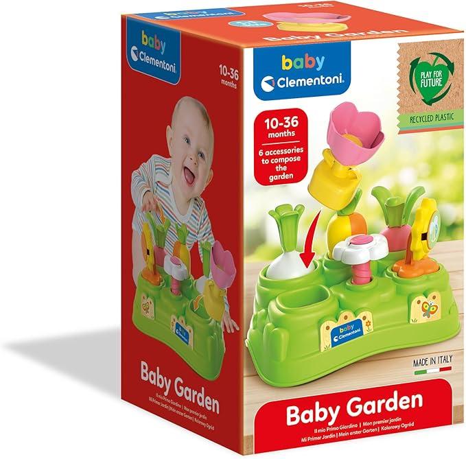 Banchetto in Plastica con 6 Elementi da Inserire, Baby Garden, Gioco per Bambini per Lo Sviluppo di Coordinazione e Manu