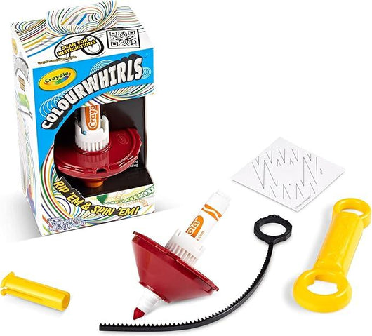 ColourWhirls, la Trottola dei Colori, Set con 1 Trottola, Colori Assortiti,Crayola,Eta 6+