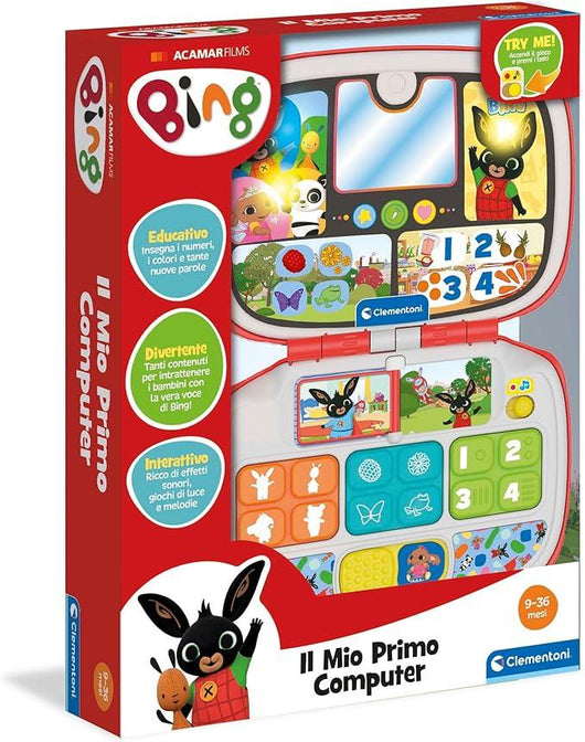 Il Mio Primo Computer Bing, Gioco Educativo Computer Bambino , Centro Attivita Prima Infanzia, Insegna Lettere, Numeri,