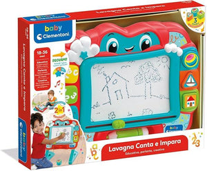 Lavagna Canta e Impara Magnetica Bambini , Centro attivita Prima Infanzia, per Disegnare, Insegna Numeri, Parole e Forme