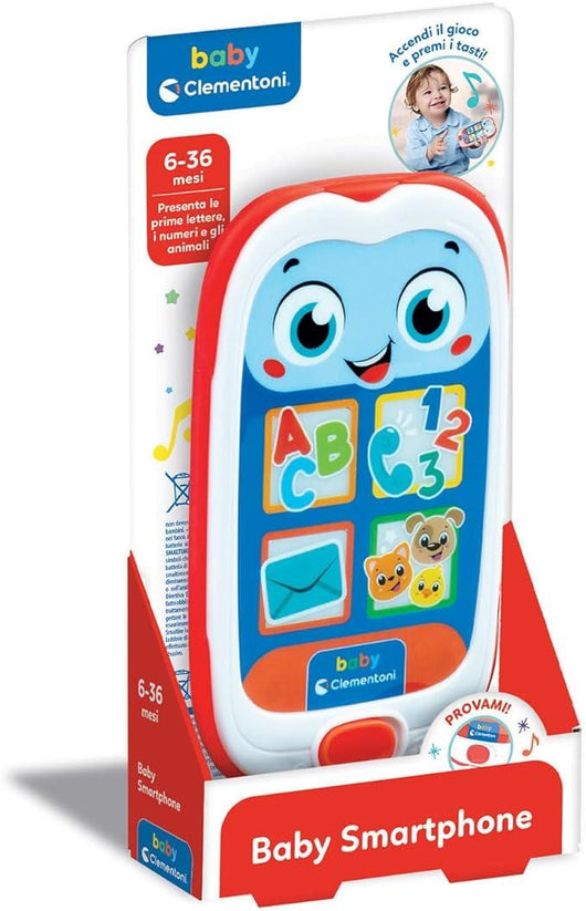 Smartphone, Telefono Bambini , Centro attivita con 4 Tasti per Imparare Parole, Animali e Numeri con Canzoni e Filastroc