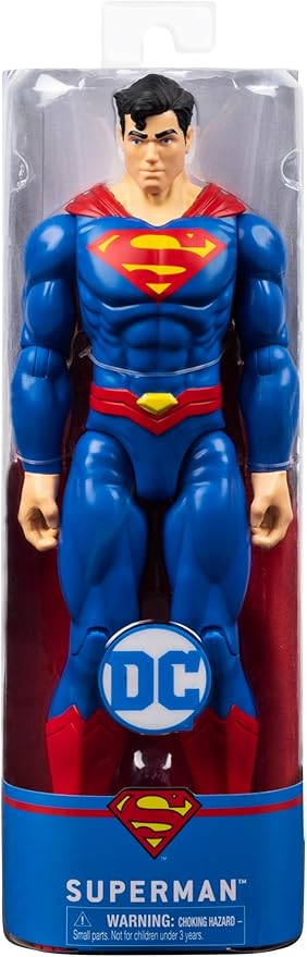 DC Comics, Action Figure dei Supereroi Superman da 30 cm,Spin Master,Eta 3+