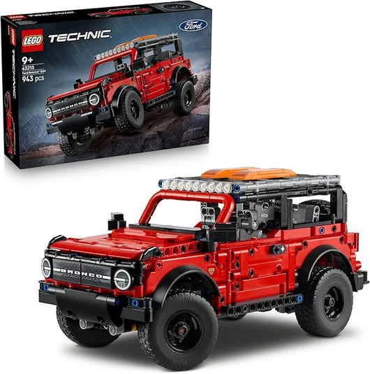 LEGO Technic SUV Ford Bronco - Macchina Giocattolo Off Road - Modellino di Auto con Porte Apribili, Motore V6, Sospensio