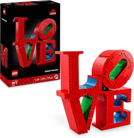 LEGO Art LOVE, Modellino da Costruire Iconica Scultura Pop di Robert Indiana,Eta 18+