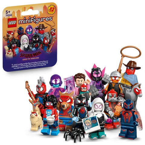 LEGO Minifigures Spiderman Across the Spider-verse, 1 pezzo singolo,Eta 5+