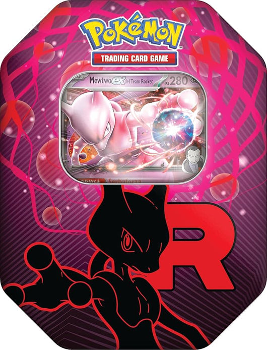 Pokemon: scatola da collezione Team Rocket - Mewtwo-ex del GCC Pokemon (una carta promozionale olografica e quattro bust