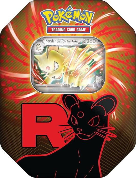 Pokemon: scatola da collezione Team Rocket - Persian-ex del GCC Pokemon (una carta promozionale olografica e quattro bus